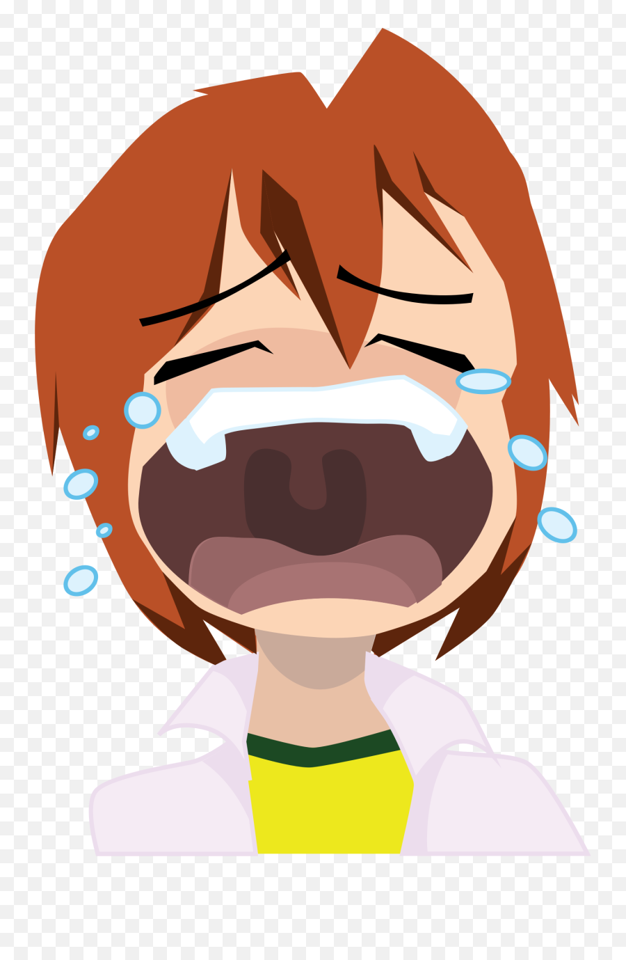 The Crying Boy Face With Tears Of Joy Emoji Computer - Boy Cry Clipart Png,Cry Emoji Png