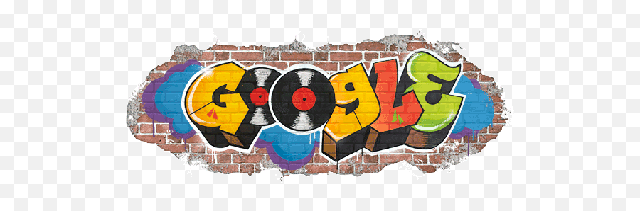 44th Anniversary Of The Birth Hip Hop - Google Doodle Hip Hop Png,Rapper Logos