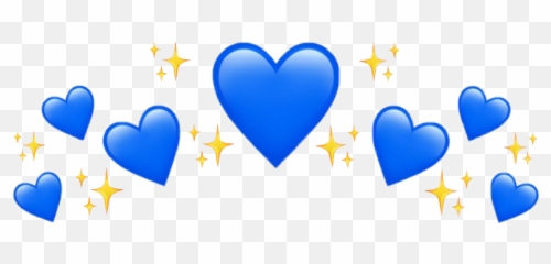 Crown - Blue Heart Crown Transparent Png,Blue Heart Png