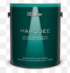Interior Semi - Gloss Enamel Stainblocking Paint U0026 Primer Behr Marquee Interior Paint Png,Paint Can Png