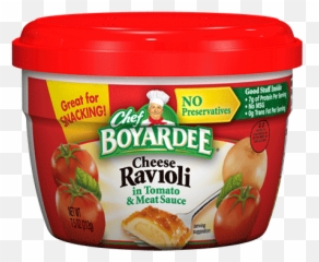 Cheese Ravioli In Meat Sauce Microwavable Cup - Chef Boyardee Cheese Ravioli Png,Ravioli Png