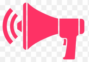 Download Client Testimonials Blue Peach - Pink Megaphone Png Pink Megaphone Clip Art,Megaphone Png