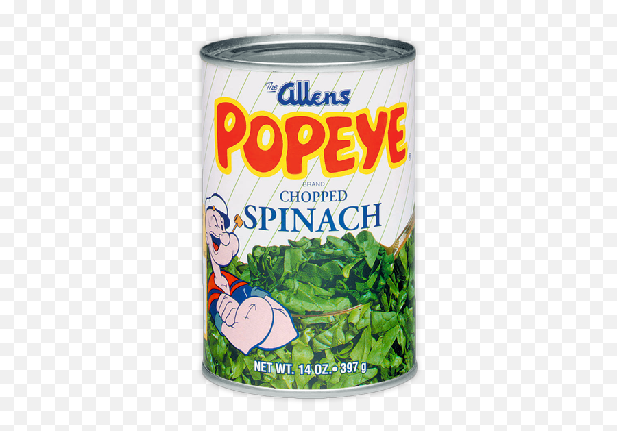 Popeyes Chopped Spinach - Spinach Can Png,Popeyes Logo Png