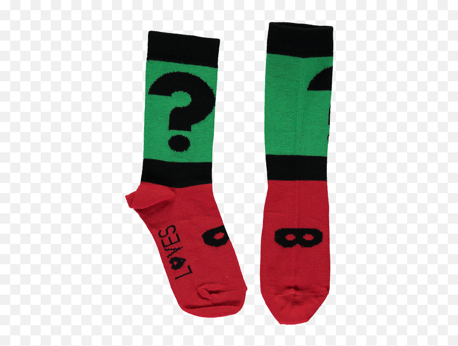 Question Mark Hero Mint Green U0026 Red Ankle Socks - Sock Png,Red Question Mark Png