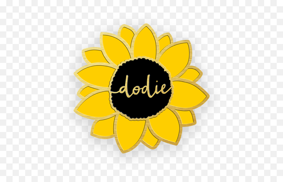 18th January 2019 Enamel Pin Badge - Dodie Sunflower Png,Sunflower Logo