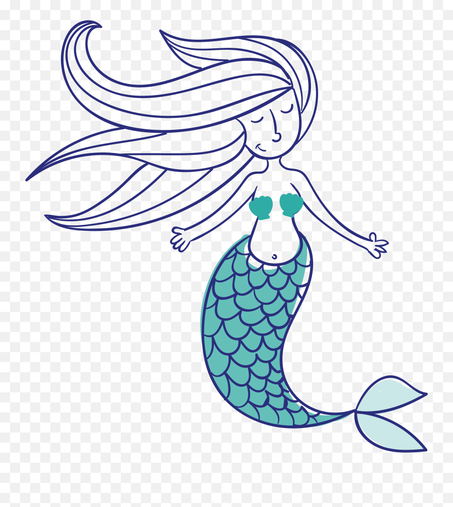 Euclidean Vector Mermaid Mythology Icon - Mythology Mermaid Clipart Png,Mermaid Transparent Background