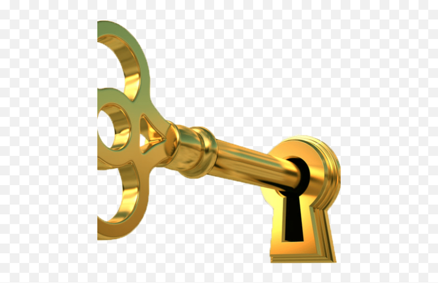 Index Of - Key In Lock Png,Gold Key Png