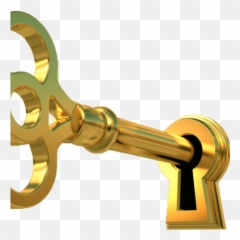 Index Of - Key In Lock Png,Gold Key Png