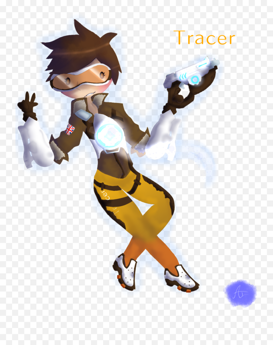 Overwatch Tracer - Littleamethyst1364 Illustrations Art Cartoon Png,Overwatch Tracer Png