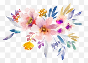 Bloom Frame Flower Border Flowers White - Flower Paint Frame Png,Watercolor Border Png