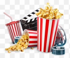 Cinema Popcorn Png - Movie Theater Background