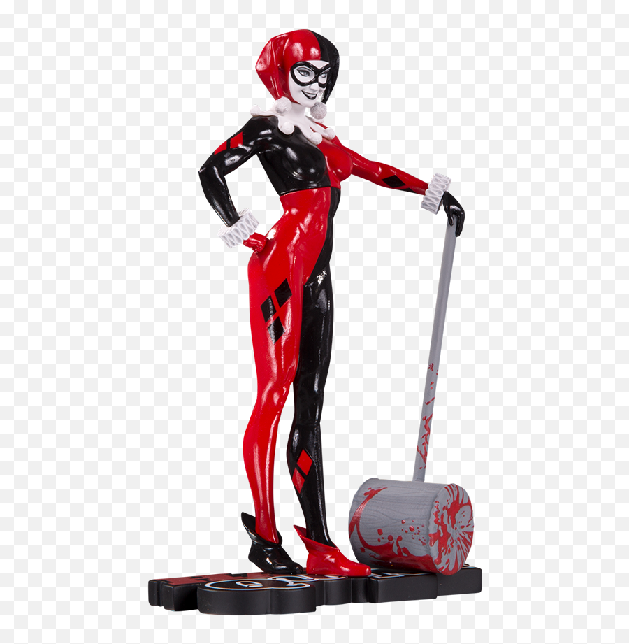 Dc Comics Harley Quinn Red White U0026 Black By Collectibles - Arlequina Png,Harley Quinn Transparent