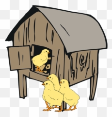 Clipart Home Chicken Transparent Free - Art Hen House png