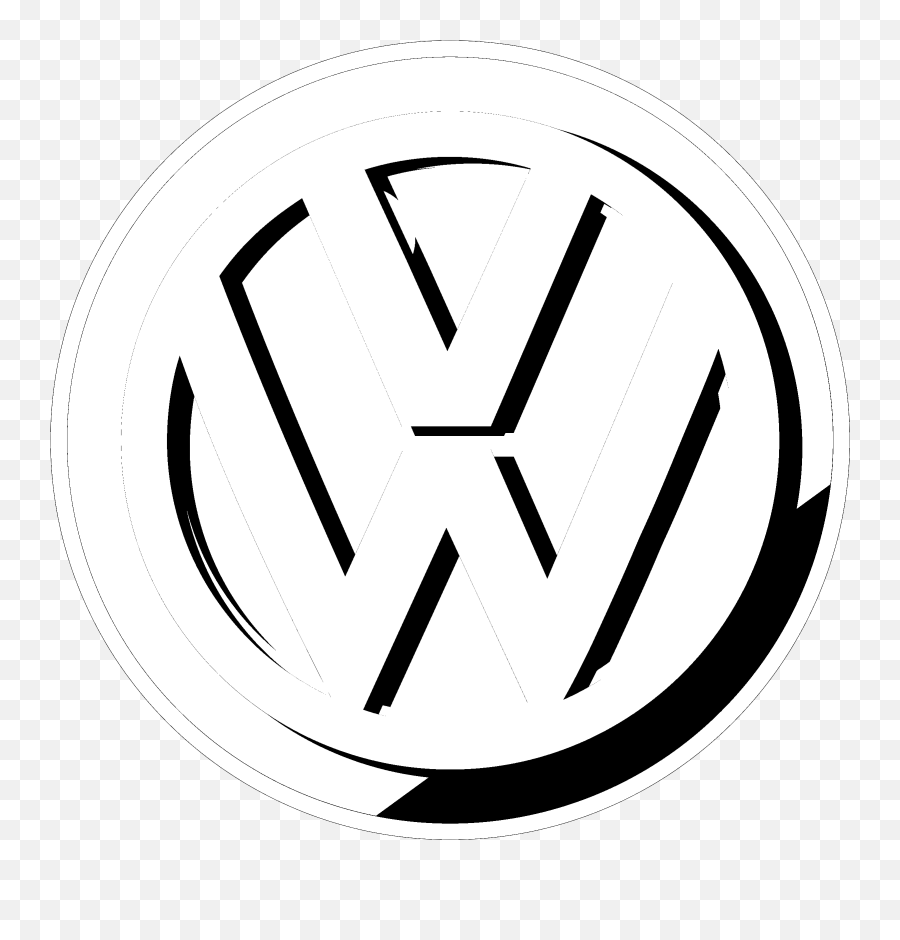 Download Hd Volkswagen Logo Black And - Circle Png,Volkswagen Logo Png