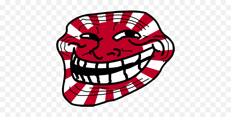 The Moron Test Clip Art - Transparent Red Troll Face Full Japanese Troll Face Png,Troll Face Transparent Background