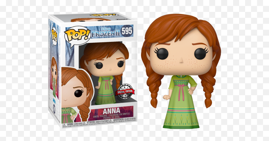 Funko Pop Frozen 2 - Anna With Nightgown 595 Funko Pop Anna Frozen 2 Png,Frozen Characters Png