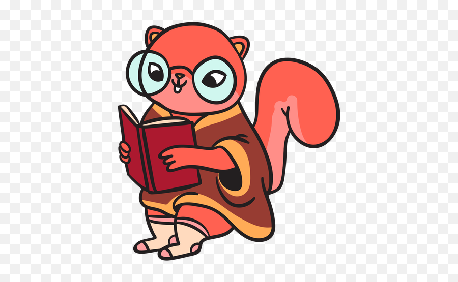 Cartoon Flat Squirrel Animal - Transparent Png U0026 Svg Vector File Ardillas Animadas Con Libros,Squirrel Transparent