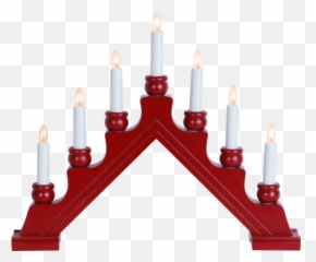 Candlestick Karin - Star Trading Adventsljusstake Röd png
