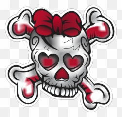 Vector Girl Skull - Girly Skulls 900x860 Png Clipart