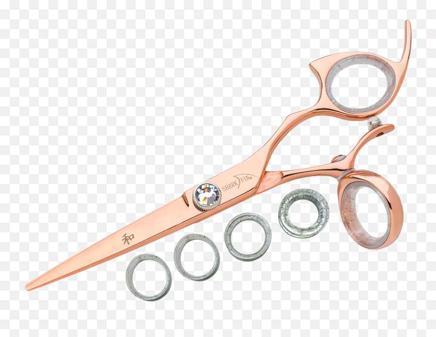 Right Hand Professional Swivel Rose Gold Titanium Cutting Shear - Scissors Png,Scissors Transparent