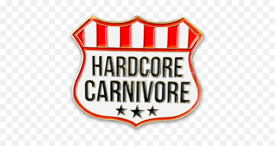 Hardcore Carnivore Shield Logo Enamel Pin - Illustration Png,Blank Shield Logo