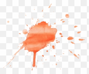 12 Orange Watercolor Splatter Png Splash