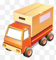Toy Box Car With Shine Png Clipart - Vector Icons,Box Truck Png