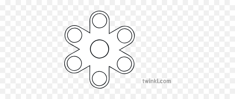 6 Arm Fidget Spinner Maths Ks2 Illustration - Twinkl Circle Png,Fidget Spinner Transparent
