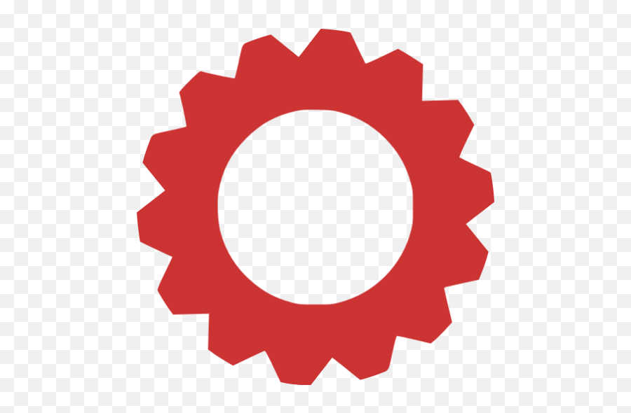 Persian Red Gear Icon - Settings Gear Black Icon Png,Gear Png