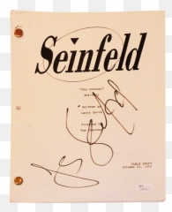 Jerry Seinfeld Autographed - Seinfeld Png,Jerry Seinfeld Png