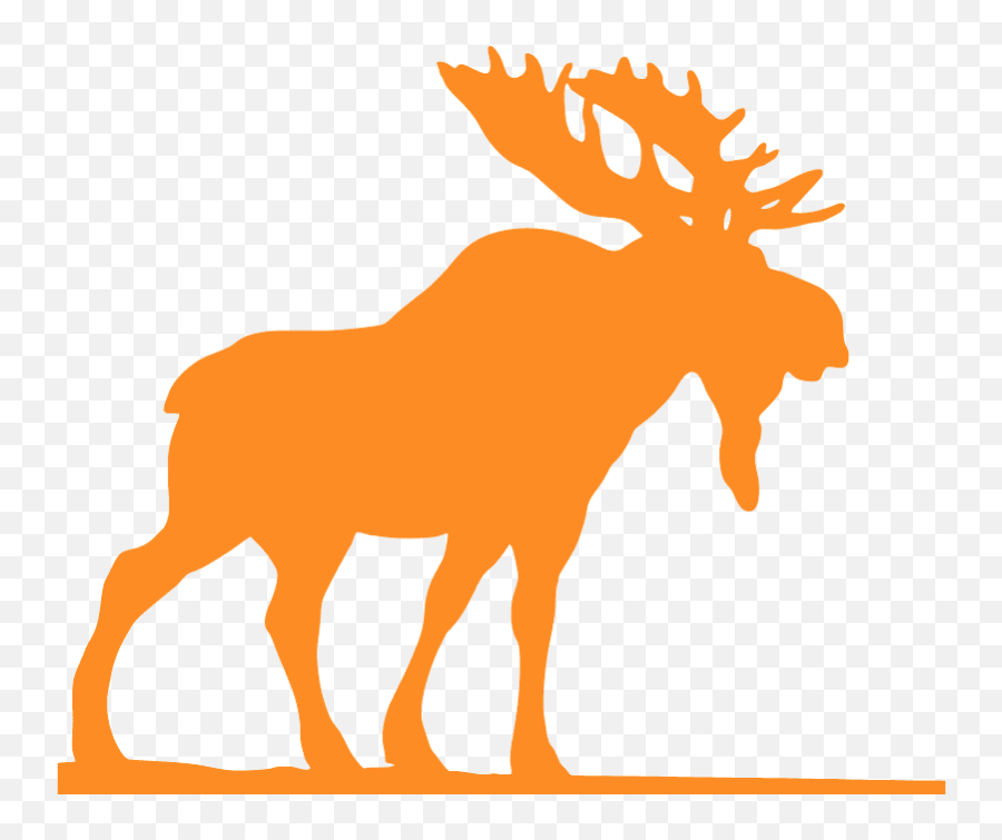Moose Silhouette - Moose And Mousse Homophones Png,Moose Silhouette Png