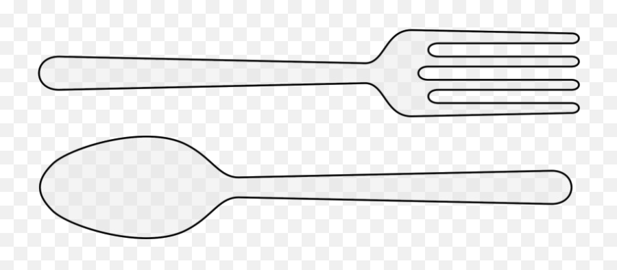 Fork Spoon Png Clipart Background - Clip Art,Spoon And Fork Png