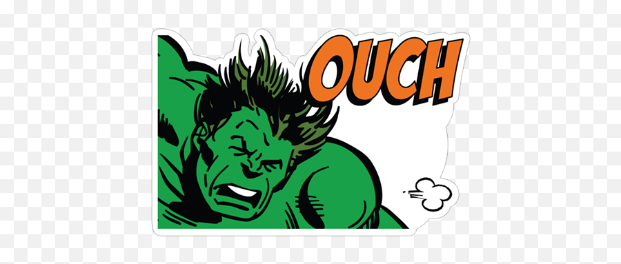 Download Ouch Hulk - Fictional Character Png,Ouch Png