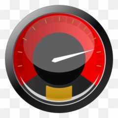 Free Gauge Cliparts Png Download - Speedometer Icon