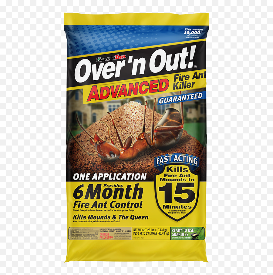 Fire Ant Killer - Overu0027n Out Advanced Fire Ant Killer Over And Out Pesticide Png,In N Out Png