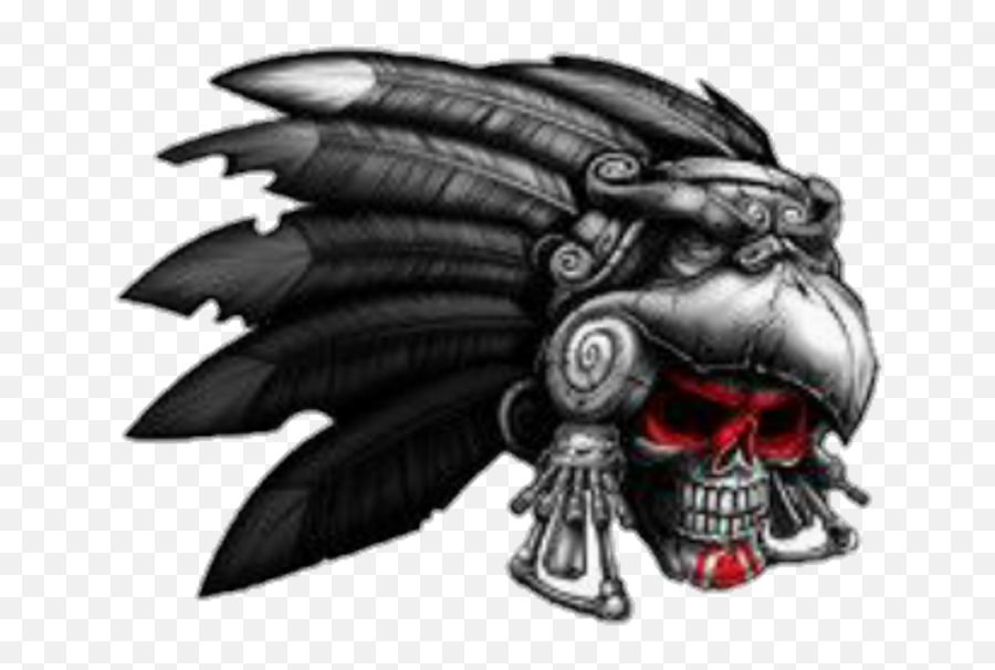 Indian - Tattoo Draw Skull Warrior Png,Eagle Feather Png