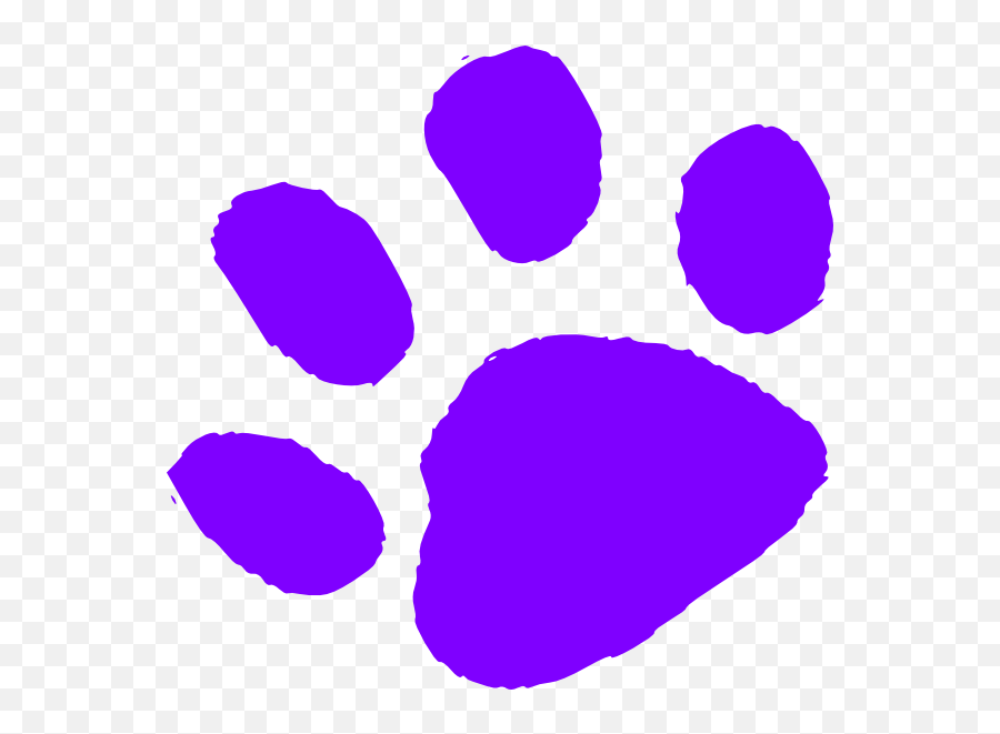 Paw Purple Free - Purple Pawprint Dog Paw Print Purple Png,Paw Print Transparent