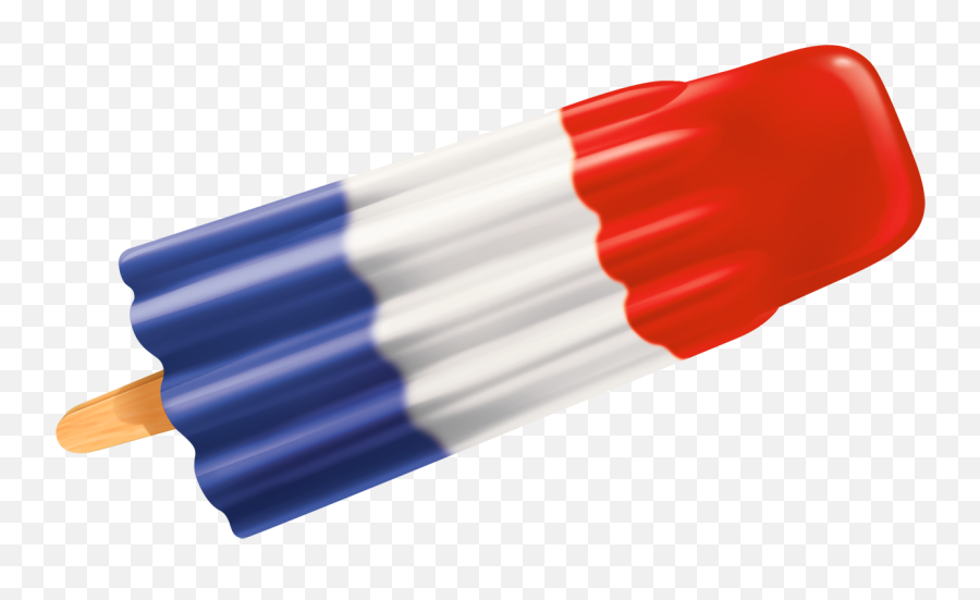 Clipart Rocket Popsicle Transparent - Red White And Blue Popsicle Png,Popsicles Png