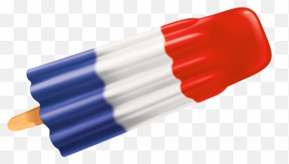 Clipart Rocket Popsicle Transparent - Red White And Blue Popsicle Png,Popsicles Png