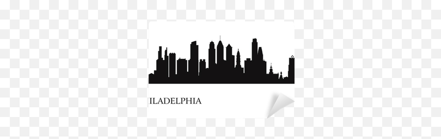 Philadelphia City Skyline Silhouette - Vector Philadelphia Skyline Silhouette Png,Philadelphia Skyline Silhouette Png