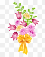 Library Of Pink Flower Bouquet Jpg - Flowers Clipart png