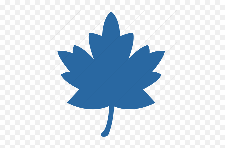 Simple Blue Classica Maple Leaf 1 Icon - Maple Leaf Png,Maple Leaf Icon