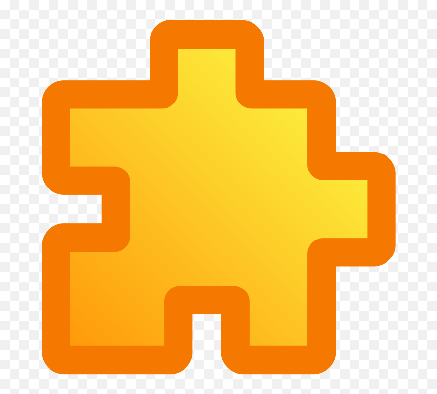 Yellow Puzzle Piece Clip Art - Vector Clip Art Language Png,Puzzle Piece Icon