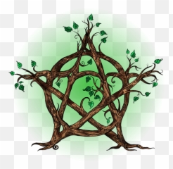 Tree Pentacle In Green Weekender Tote Bag - Triquetra Png