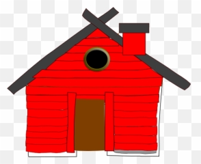 Red House Clipart Png - Novocomtop 3 Little Pigs Brick