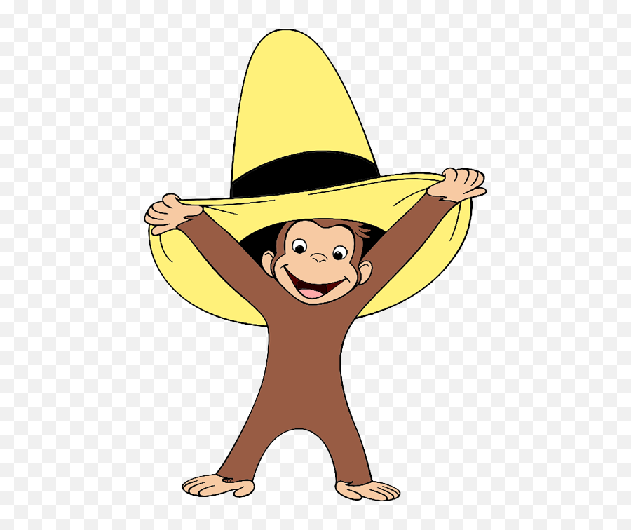 March Clipart Cute Hat Transparent Free For - Curious George With Yellow Hat Png,Witch Hat Transparent Background