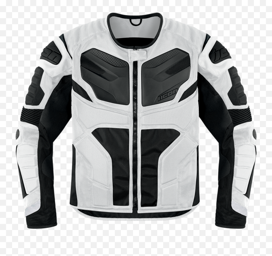 Icon Overlord Resistance Textile - White Motorcycle Sports Jacket Png,Icon D30 Vest