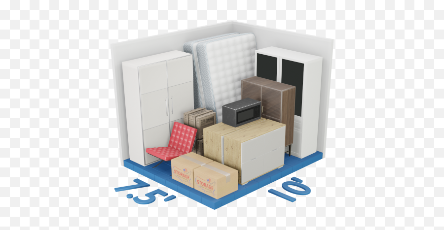 Storage Rentals Of America Affordable Self Units - Cardboard Box Png,Icon Condominium Miami