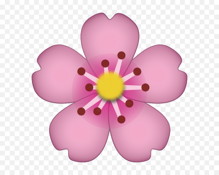 Cherry Blossom Emoji - Flower Emoji Png,Emoji Pngs