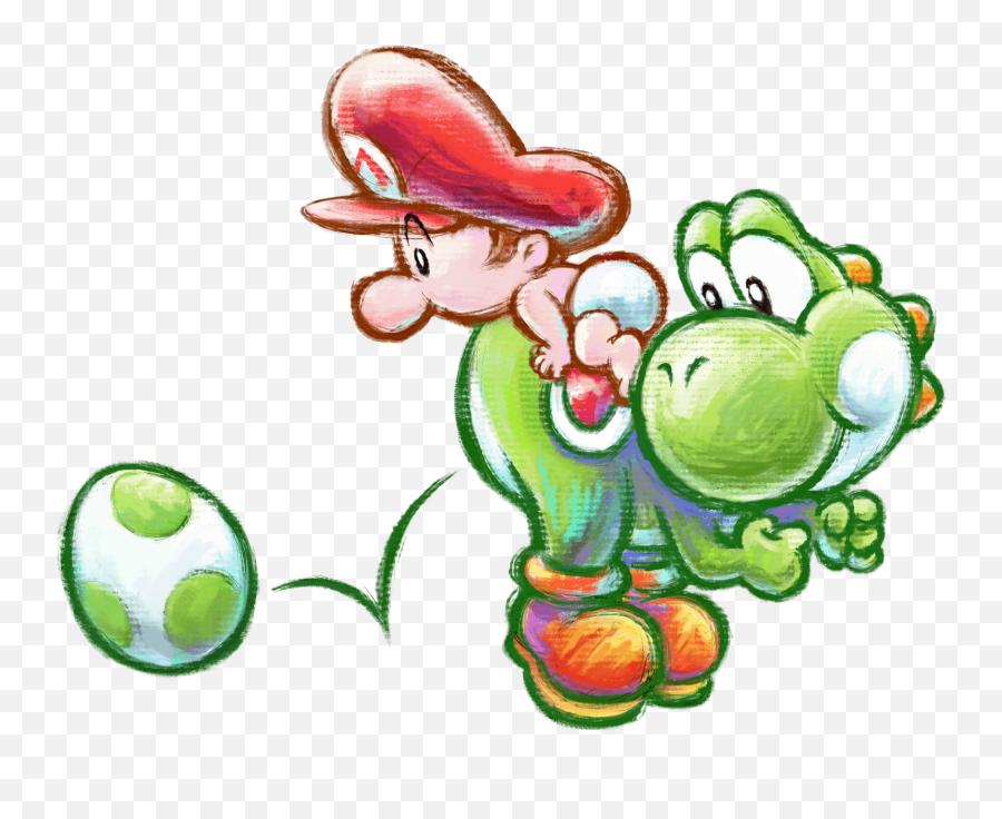 Baby Mario With Yoshi Transparent Png - Baby Mario And Yoshi,Yoshi Png